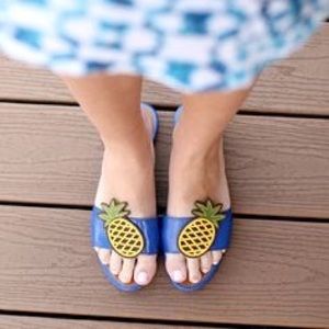 Tory Burch Pineapple Slides 10.5